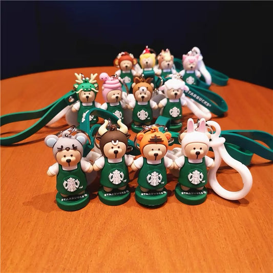 Unlocking Brand Charm: The Starbucks Bear Soft Rubber Keychain That Warms Every Touch