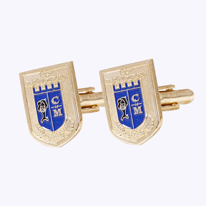 Metal relief cufflinks