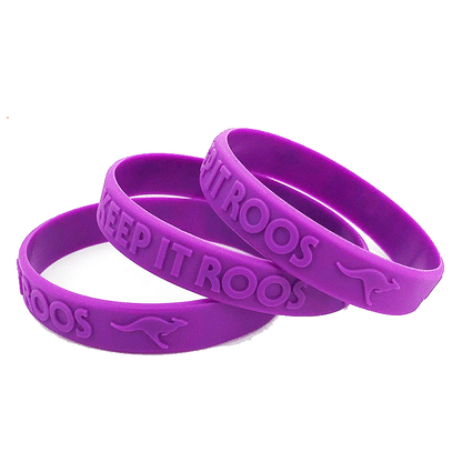 High-Quality Silicone Wristbands for Custom Messages