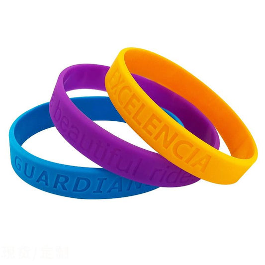 High-Quality Silicone Wristbands for Custom Messages