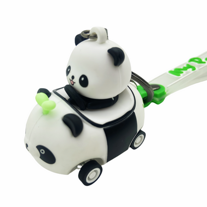 Customized 3D PVC cartoon keychains - Panda keychains