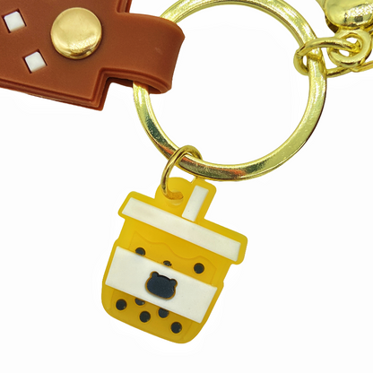 Keychain soft rubber label